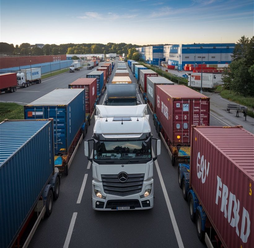 logistica-de-importacion-exportacion-y-transporte-de-mercancias-concepto-de-industria-de-entrega-de-camiones-de-carga-que-conducen